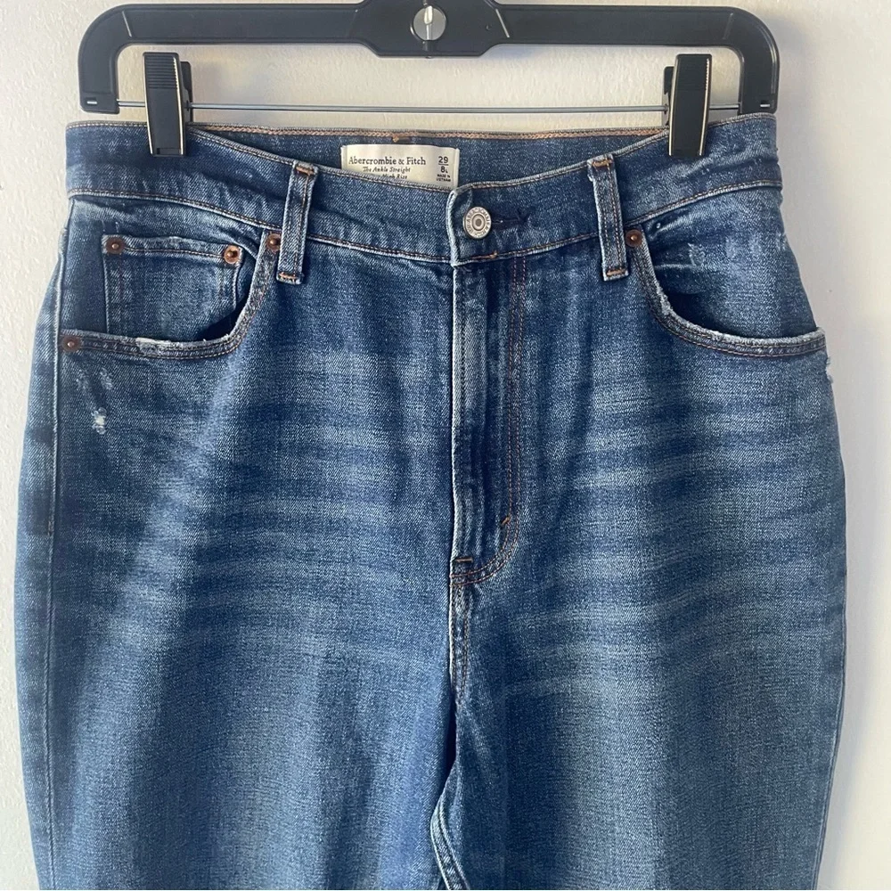 Abercrombie & Fitch ultra high rise blue jeans 37585